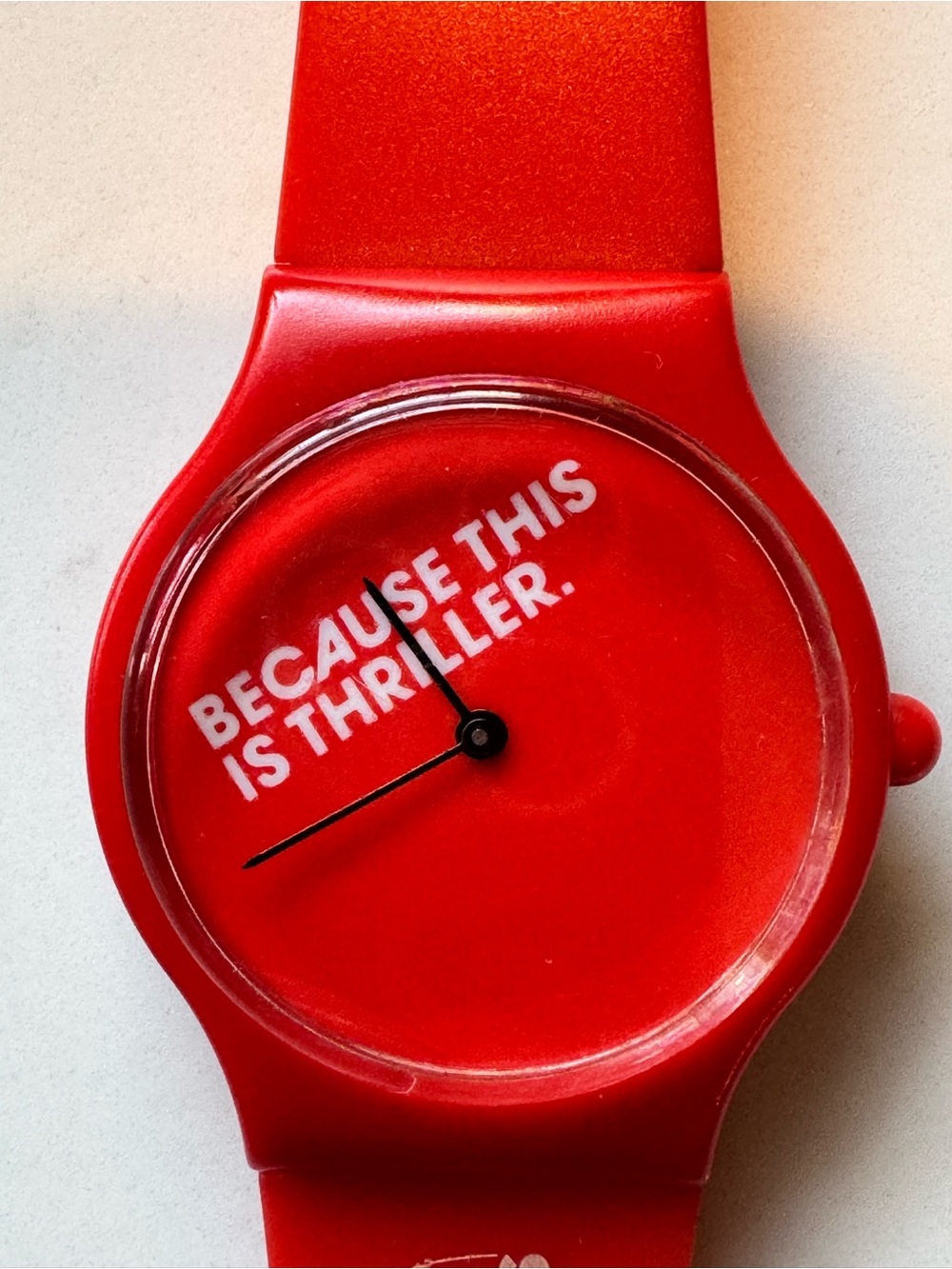 Normal Watches "Because This Is Thriller" Red Silicone Watch | MJ 2008 Original